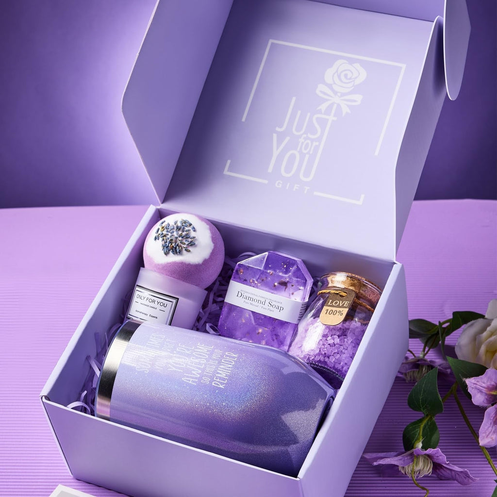 Lavender Spa Gift Basket Set