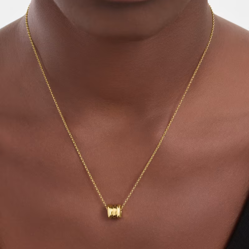 Mumtaz Jewellers B.zero1 necklace, 925 Silver, 18k Gold Plated