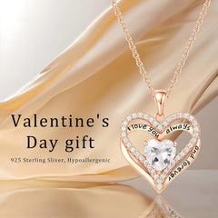 Preserved Red Rose Gift Box with Necklace