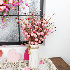 Heart Berry Stems Decorative Set