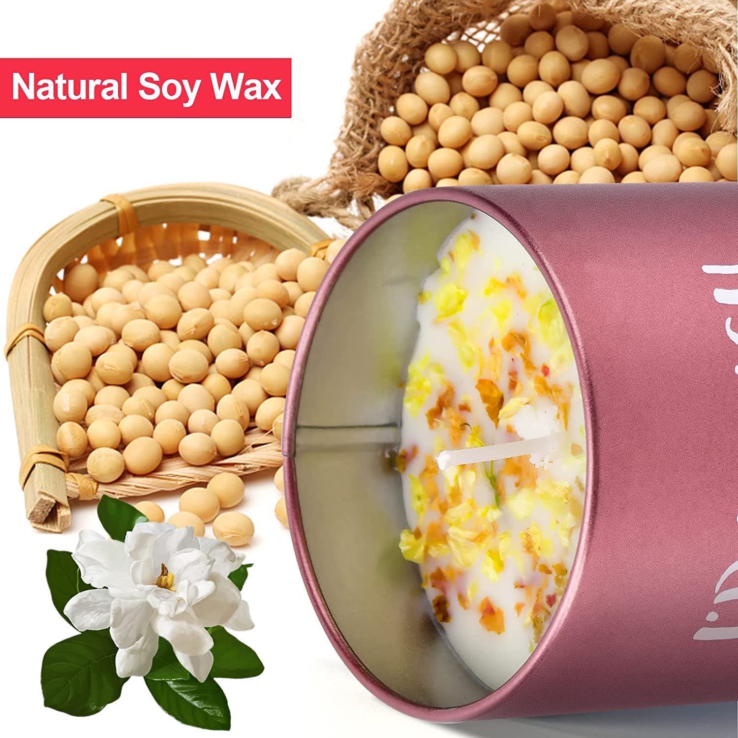 Floral Scented Candle Gift