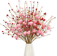 Heart Berry Stems Decorative Set